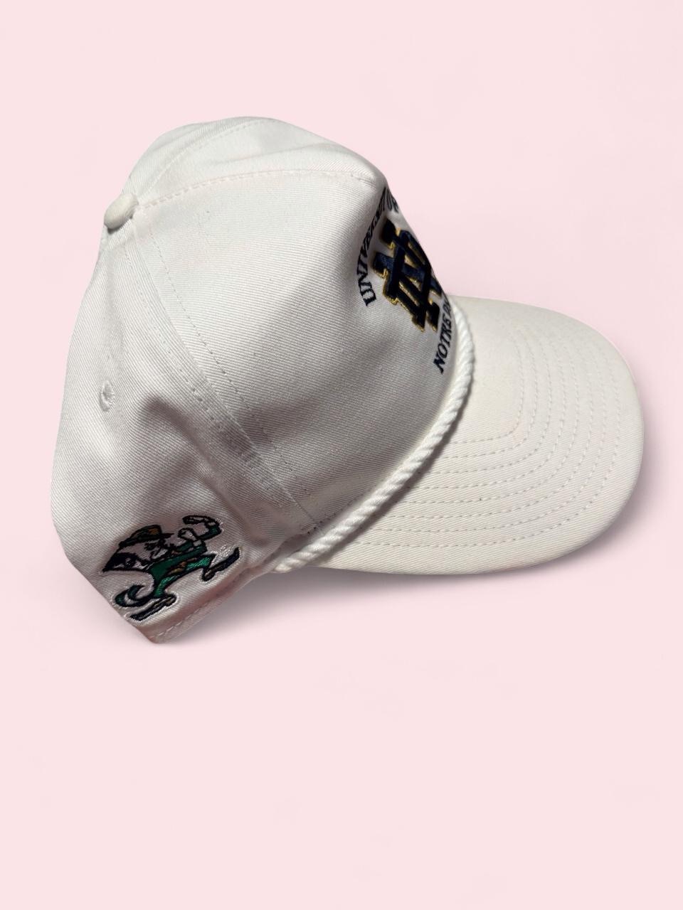 New Era University Of Notre Dame White Baseball Cap With Black Interior Trim — image 2 of 6